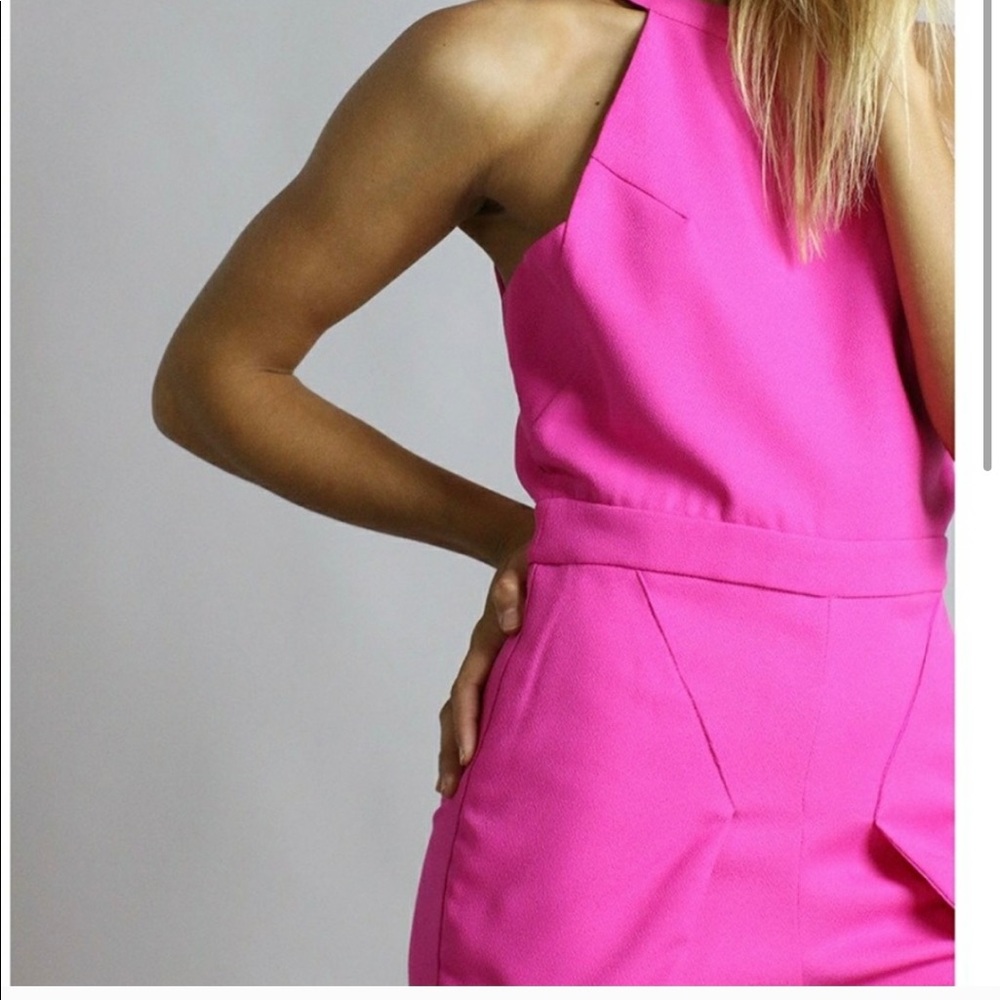 J.O.A. Los Angeles Hot Pink Romper like new